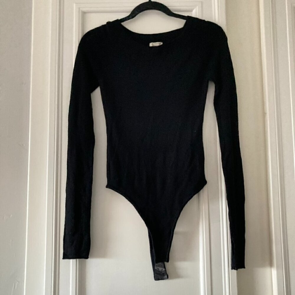 NWF Intimately Free People Off Your Game Bodysuit Black Sz S